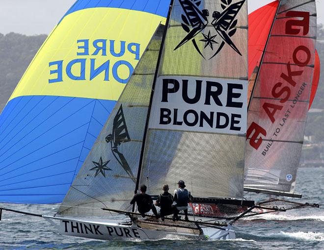 Pure Blonde and Asko © Frank Quealey /Australian 18 Footers League http://www.18footers.com.au